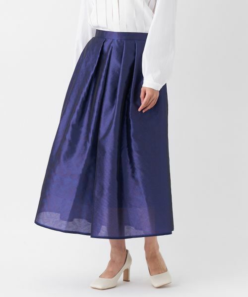 LANVIN COLLECTION / ランバン コレクション ロング・マキシ丈スカート | タックスカート | 詳細1