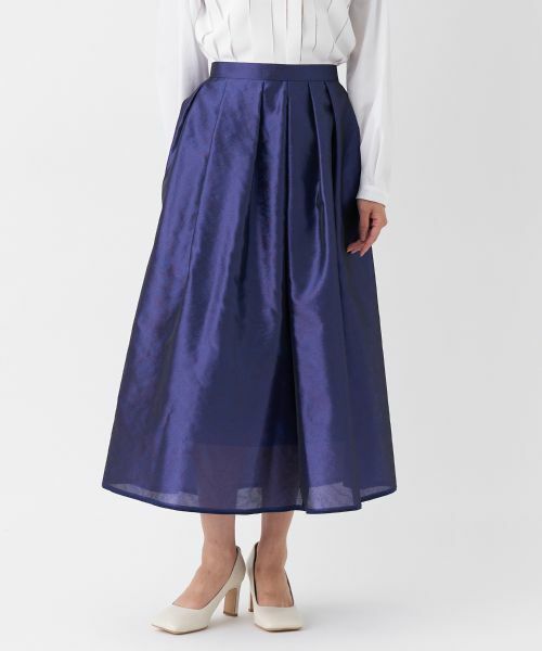 LANVIN COLLECTION / ランバン コレクション ロング・マキシ丈スカート | タックスカート | 詳細5