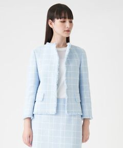 極綺麗‼️ランバンコレクション 女性らしさ溢れるラムレザー ジャケット ブレザー・ジャケット | LANVIN COLLECTION | ランバン