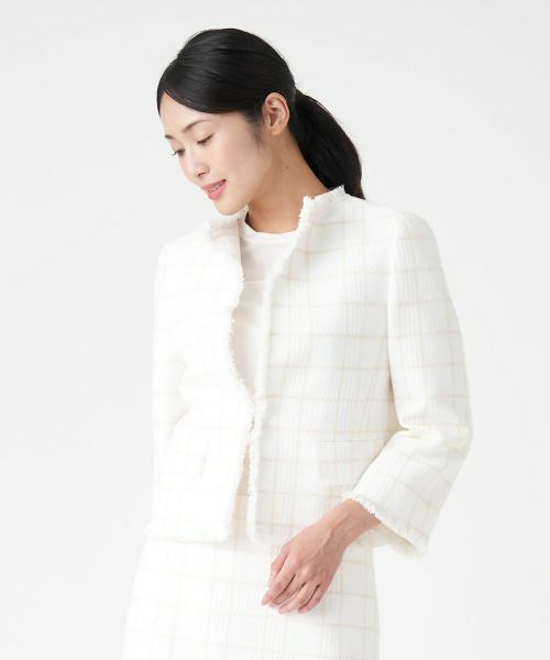 LANVIN COLLECTION テーラードジャケット チェック柄 Ｔ48 2025年最新】LANVIN COLLECTION 柄：チェック テーラード