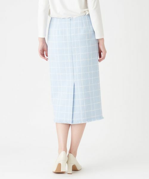 LANVIN COLLECTION / ランバン コレクション ロング・マキシ丈スカート | 【セットアップ対応商品】ツイードチェックスカート | 詳細3