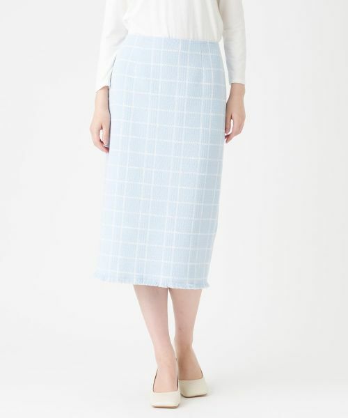 LANVIN COLLECTION / ランバン コレクション ロング・マキシ丈スカート | 【セットアップ対応商品】ツイードチェックスカート | 詳細5