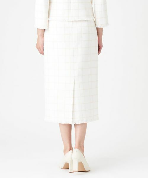 LANVIN COLLECTION / ランバン コレクション ロング・マキシ丈スカート | 【セットアップ対応商品】ツイードチェックスカート | 詳細9