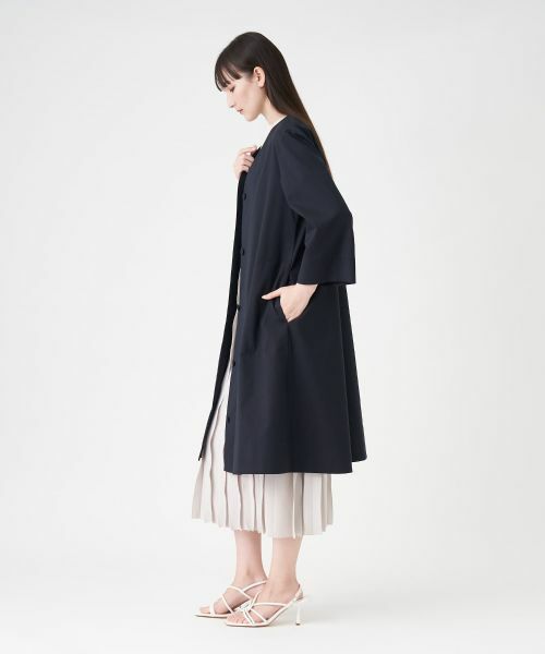 LANVIN COLLECTION / ランバン コレクション その他アウター | Vネックノーカラーコート | 詳細2