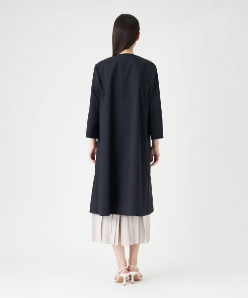 LANVIN COLLECTION / ランバン コレクション その他アウター | Vネックノーカラーコート | 詳細3