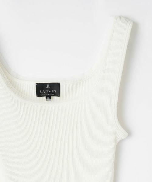 LANVIN COLLECTION / ランバン コレクション カットソー | リブタンクトップ | 詳細3