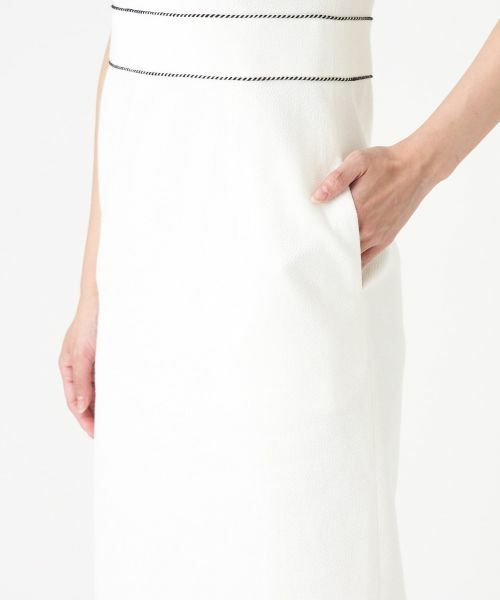 LANVIN COLLECTION / ランバン コレクション ドレス | ノースリーブドビーストレッチワンピース | 詳細6