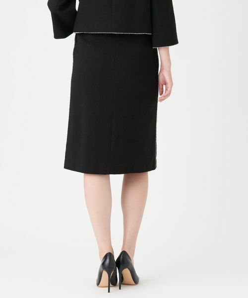 LANVIN COLLECTION / ランバン コレクション ロング・マキシ丈スカート | ドビーストレッチタイトスカート | 詳細2