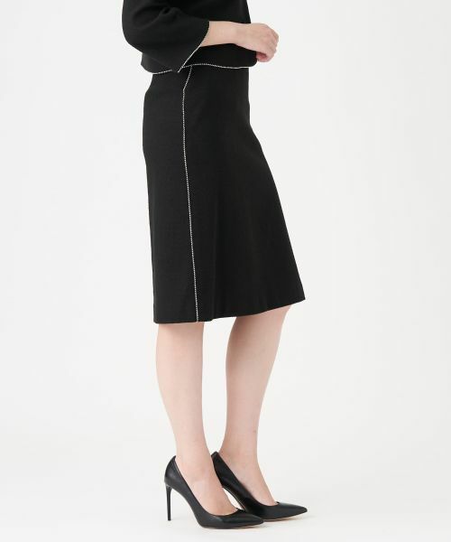 LANVIN COLLECTION / ランバン コレクション ロング・マキシ丈スカート | ドビーストレッチタイトスカート | 詳細3