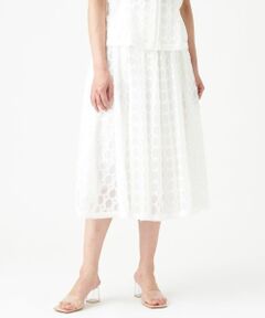 LANVIN COLLECTION / ランバン コレクション ロング・マキシ丈スカート | サークルカットジャカードフレアスカート