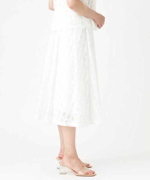 LANVIN COLLECTION / ランバン コレクション ロング・マキシ丈スカート | サークルカットジャカードフレアスカート | 詳細2