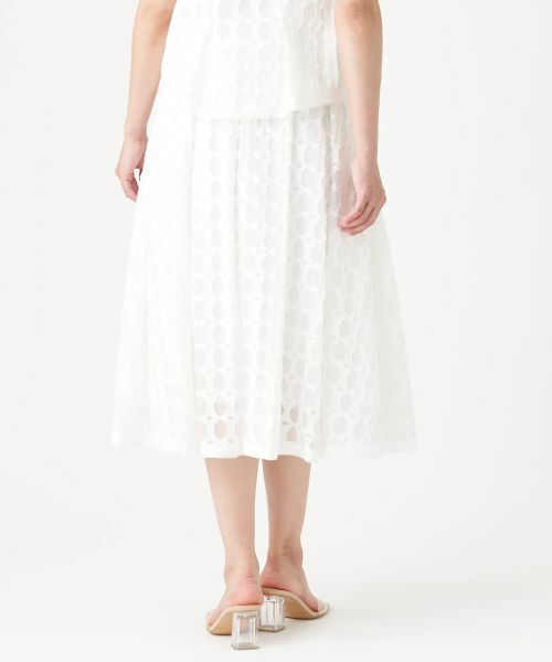 LANVIN COLLECTION / ランバン コレクション ロング・マキシ丈スカート | サークルカットジャカードフレアスカート | 詳細3