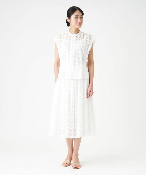 LANVIN COLLECTION / ランバン コレクション ロング・マキシ丈スカート | サークルカットジャカードフレアスカート | 詳細6