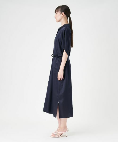 LANVIN COLLECTION / ランバン コレクション ドレス | シルクキュプラサテンワンピース | 詳細7