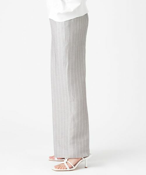 LANVIN COLLECTION / ランバン コレクション その他パンツ | 【セットアップ対応商品】ピンストライプセミワイドパンツ | 詳細4