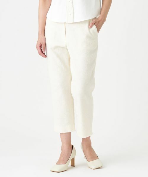 LANVIN COLLECTION / ランバン コレクション その他パンツ | ツイードクロップドパンツ | 詳細4