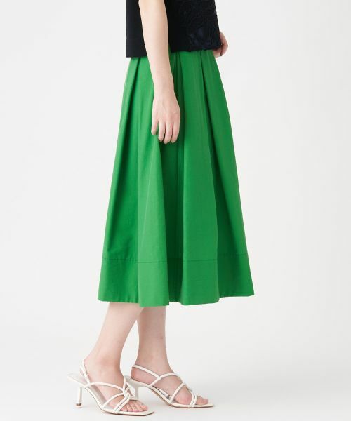 LANVIN COLLECTION / ランバン コレクション ロング・マキシ丈スカート | コットンナイロンタフタフレアスカート | 詳細2