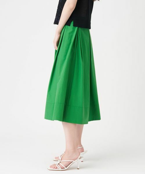 LANVIN COLLECTION / ランバン コレクション ロング・マキシ丈スカート | コットンナイロンタフタフレアスカート | 詳細4