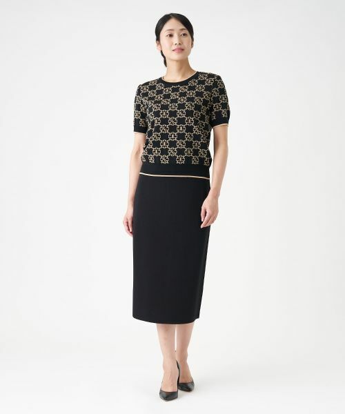 LANVIN COLLECTION / ランバン コレクション ロング・マキシ丈スカート | ミラノリブニットスカート | 詳細13