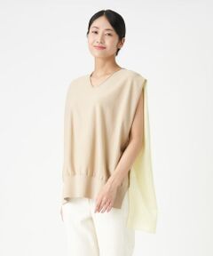 LANVIN COLLECTION - #美品#ランバン#フリルブラウン#レディース#長袖ブラウス#光沢サテン生地#40 LANVIN COLLECTION - #美品#ランバン#フリルブラウン#レディース