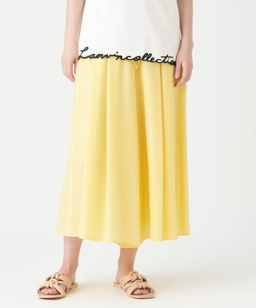 LANVIN COLLECTION / ランバン コレクション その他パンツ | キュプラシルクワイドパンツ | 詳細4