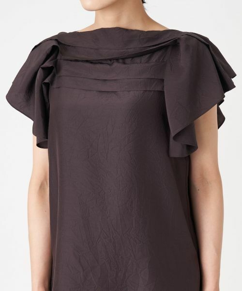 LANVIN COLLECTION / ランバン コレクション シャツ・ブラウス | キュプラシルクフレアスリーブブラウス | 詳細6