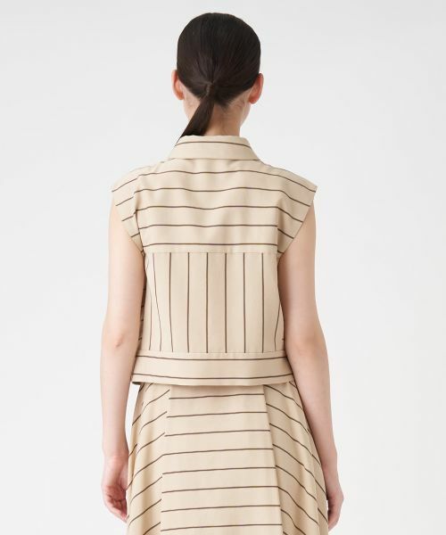 LANVIN COLLECTION / ランバン コレクション シャツ・ブラウス | 【セットアップ対応商品】ビスコースワイドボーダーブラウス | 詳細2