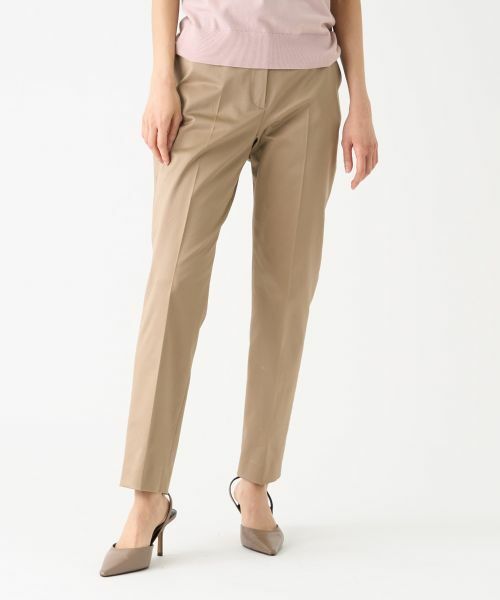 LANVIN COLLECTION / ランバン コレクション その他パンツ | コットンサテンストレッチパンツ | 詳細1