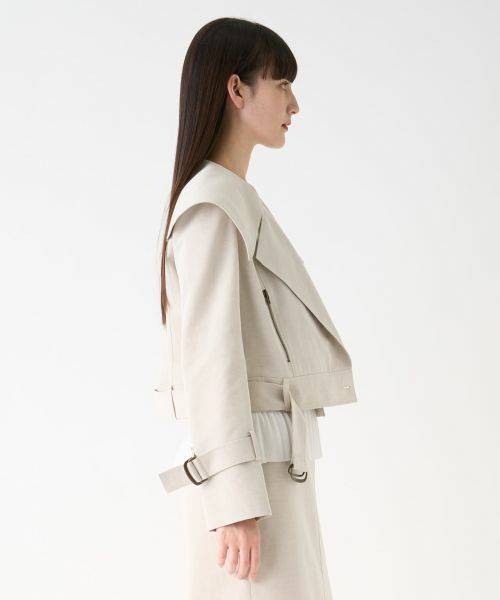 LANVIN COLLECTION / ランバン コレクション テーラードジャケット | ビッグカラーショートジャケット | 詳細2