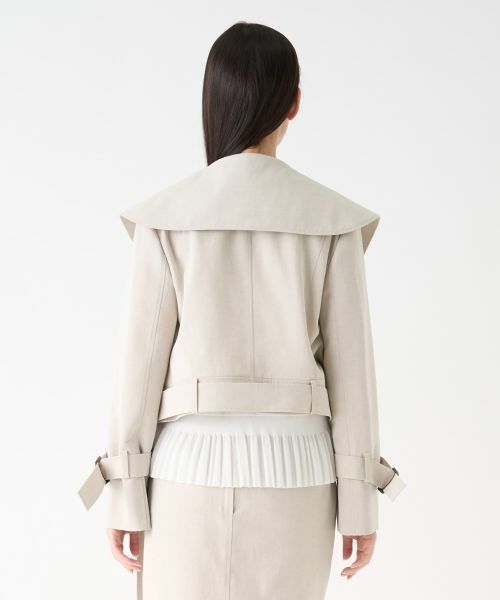 LANVIN COLLECTION / ランバン コレクション テーラードジャケット | ビッグカラーショートジャケット | 詳細3