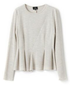 LANVIN COLLECTION / ランバン コレクション カットソー | ウールペプラムカットソー