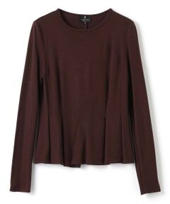 LANVIN COLLECTION / ランバン コレクション カットソー | ウールペプラムカットソー