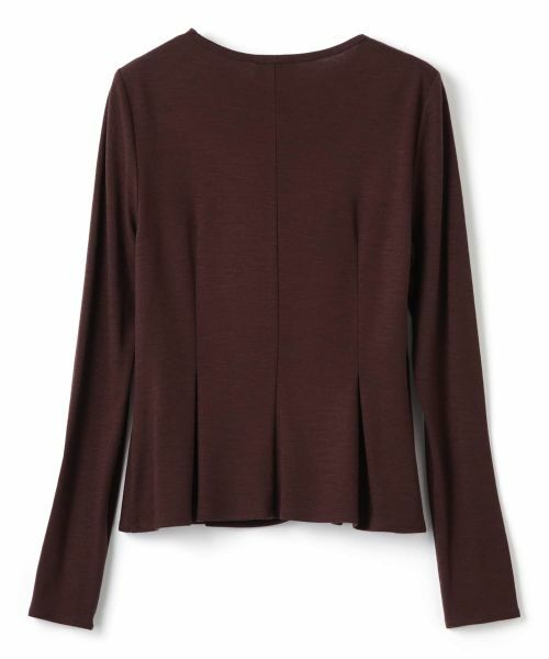 LANVIN COLLECTION / ランバン コレクション カットソー | ウールペプラムカットソー | 詳細1