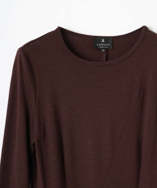 LANVIN COLLECTION / ランバン コレクション カットソー | ウールペプラムカットソー | 詳細2