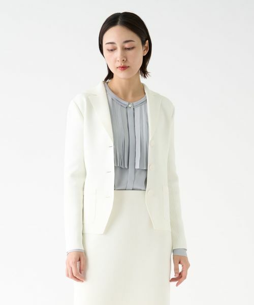 LANVIN COLLECTION / ランバン コレクション テーラードジャケット | ミラノリブニットジャケット | 詳細1