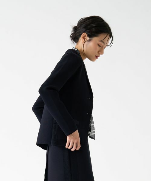 LANVIN COLLECTION / ランバン コレクション テーラードジャケット | ミラノリブニットジャケット | 詳細10