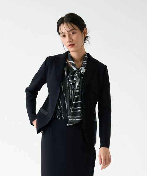 LANVIN COLLECTION / ランバン コレクション テーラードジャケット | ミラノリブニットジャケット | 詳細11