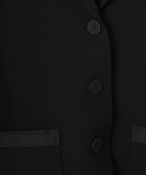 LANVIN COLLECTION / ランバン コレクション テーラードジャケット | ミラノリブニットジャケット | 詳細15