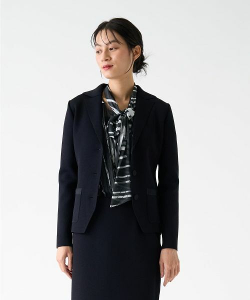 LANVIN COLLECTION / ランバン コレクション テーラードジャケット | ミラノリブニットジャケット | 詳細7