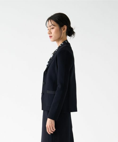 LANVIN COLLECTION / ランバン コレクション テーラードジャケット | ミラノリブニットジャケット | 詳細8