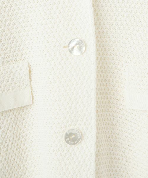 LANVIN COLLECTION / ランバン コレクション テーラードジャケット | カノコ編みニットジャケット | 詳細5