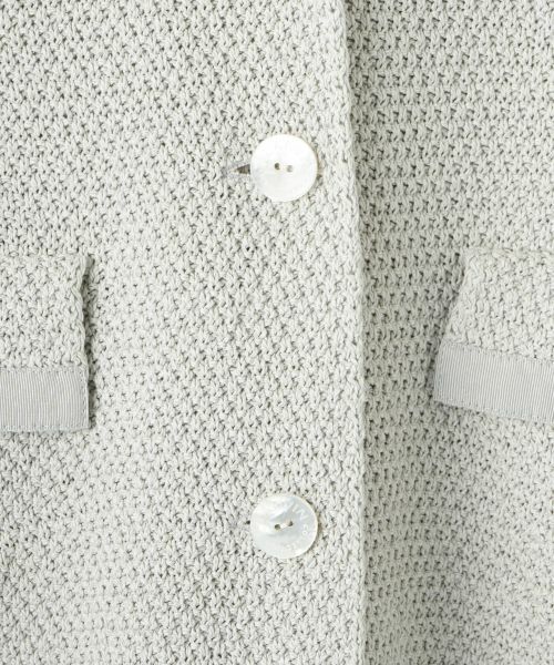 LANVIN COLLECTION / ランバン コレクション テーラードジャケット | カノコ編みニットジャケット | 詳細6