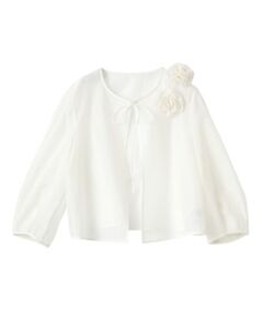 LANVIN COLLECTION / ランバン コレクション テーラードジャケット | フラワーモチーフオーガンジージャケット