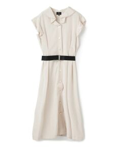 LANVIN COLLECTION / ランバン コレクション ドレス | フリルスリーブワッシャーワンピース