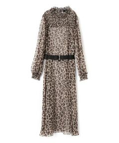 LANVIN COLLECTION / ランバン コレクション ドレス | プリントシフォンワンピース