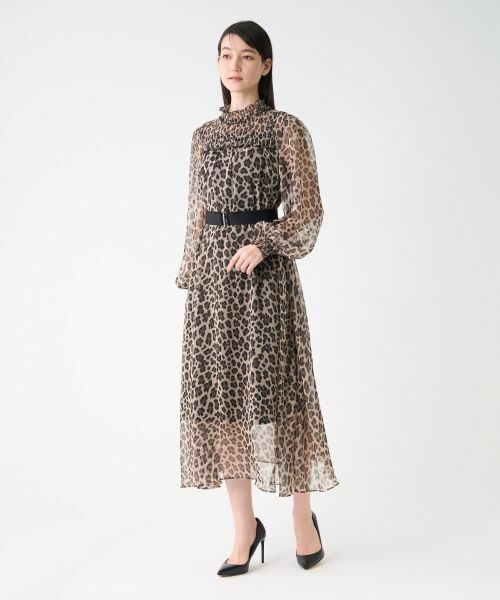 LANVIN ランバン ドレス ワンピース ナイロンタスランギャザーワンピース|LANVIN en Bleu | LANVIN