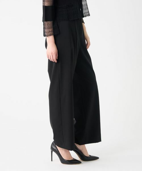 LANVIN COLLECTION / ランバン コレクション その他パンツ | ストレッチワイドパンツ | 詳細14