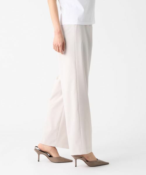 LANVIN COLLECTION / ランバン コレクション その他パンツ | ストレッチワイドパンツ | 詳細4