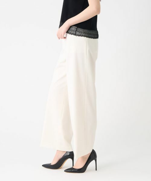 新品　LANVIN ランバンSサイズ　ワイドパンツ オックスハイウエストワイドパンツ|LANVIN en Bleu | LANVIN en