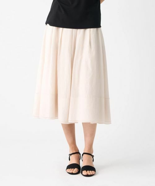LANVIN COLLECTION / ランバン コレクション ロング・マキシ丈スカート | ワッシャーフレアスカート | 詳細11